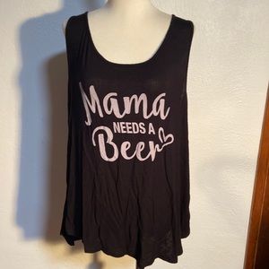 Mama need a beer tank top